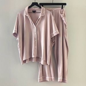 3X J Crew Pajama Set Short-sleeve Mauve